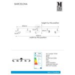 Markslöjd BARCELONA Plafon 5L Czarny - MS-107351