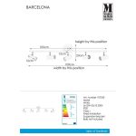 Markslöjd BARCELONA Plafon 5L Biały - MS-107352