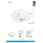Markslöjd DOTS Plafon 3L 43cm Matowy/Stal - MS-107359