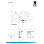 Markslöjd POLAR Plafon 2L 35cm Matowy/Stal - MS-107360