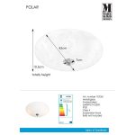 Markslöjd POLAR Plafon 3L 43cm Matowy/Stal - MS-107361