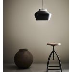 Markslöjd KOM Wisząca 31cm 1L Czarny/Stal  - MS-107378