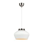 Markslöjd KOM Wisząca 31cm 1L Biały/Stal - MS-107379