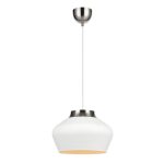 Markslöjd KOM Wisząca 31cm 1L Biały/Stal - MS-107379