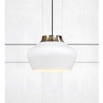 Markslöjd KOM Wisząca 31cm 1L Biały/Stal - MS-107379