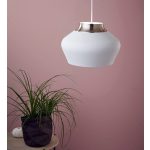 Markslöjd KOM Wisząca 31cm 1L Biały/Stal - MS-107379