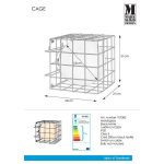 Markslöjd CAGE Table/Wall 1L Black/White - MS-107382