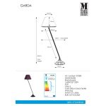 Markslöjd GARDA Table 1L Black/Purple - MS-107384