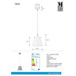 Markslöjd TRIBE Pendant 1L Grey/Steel - MS-107390