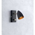 Markslöjd CIRO Kinkiet 1L Czarny/Stal - MS-107407