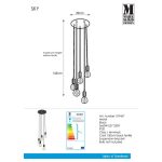 Markslöjd SKY black pendant