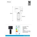 Markslöjd PROUD Table 1L Black - MS-107483