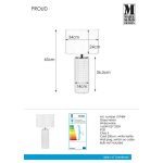 Markslöjd PROUD Table 1L White - MS-107484