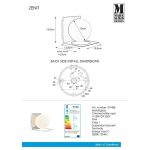 Markslöjd ZENIT Wall 1L IP44 Chrome/Opal - MS-107488