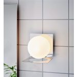 Markslöjd ZENIT Wall 1L IP44 Chrome/Opal - MS-107488