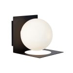 Markslöjd ZENIT Wall 1L IP44 Black/Opal  - MS-107495