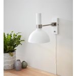 Markslöjd LARRY Wall 1L White/Steel - MS-107499