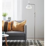 Markslöjd LARRY Podłogowa 1L biała/Stal - MS-107501