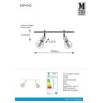 Markslöjd EXPAND Spot 2L 50cm E27 Cylinder White - MS-107513
