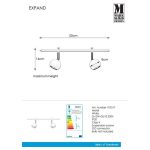 Markslöjd EXPAND Spot 2L 50cm Gu10 Round White - MS-107517