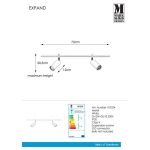 Markslöjd EXPAND Spot 2L 70cm Gu10 Cylinder White - MS-107524