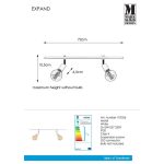 Markslöjd EXPAND Spot 2L 70cm E27 Cylinder White - MS-107526