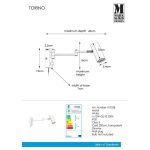 Markslöjd TORINO Wall 1L White - MS-107538