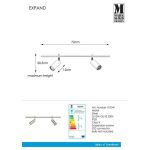 Markslöjd EXPAND Spot 2L 70cm Gu10 Cylinder Steel - MS-107541