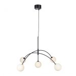 Markslöjd HEAVEN Pendant 5L Black/Opal - MS-107560