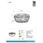 Markslöjd VASA Plafond 3L Chrome IP21 - MS-107587