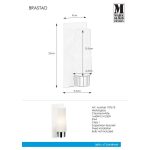Markslöjd BRASTAD Wall 1L White IP44 - MS-107613