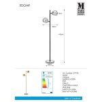 Markslöjd EDGAR bronze indoor floor lamp