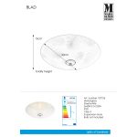 Markslöjd BLAD Plafond 3L 43cm White/Steel  - MS-107755