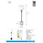 Markslöjd UNO Table 1L 60cm Black/White - MS-107766