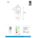 Markslöjd ZEN Ceiling 1L Chrome/Clear IP44 - MS-107794