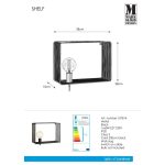 Markslöjd SHELF Wall 1L Black - MS-107814