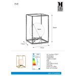 Markslöjd EVE Table 1L Gold/White - MS-107817