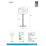 Markslöjd SOBER Table 1L Brass/Smoke - MS-107819