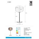 Markslöjd SOBER Table 1L Brass/White - MS-107820