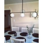 Markslöjd PALS Pendant 3L Black/White - MS-107828 /KIFUTÓ!!/