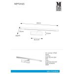 Markslöjd NEPTUNUS Kinkiet 9W LED Chrom IP44 - MS-107864