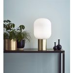 Markslöjd BROOKLYN Stołowa 1L 44cm Złoty Szczotkowany/Biała - MS-107868