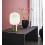 Markslöjd BROOKLYN Stołowa 1L 44cm Złoty Szczotkowany/Biała - MS-107868