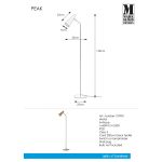 Markslöjd PEAK Podłogowa 1L Antyczny - MS-107901