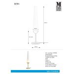 Markslöjd BERN Stołowa 1L Złoty Szczotkowany/Biała - MS-107904