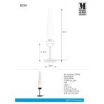 Markslöjd BERN Stołowa 1L Czarna/Biała - MS-107905