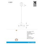 Markslöjd SOBER Wisząca 1L Złoty Szczotkowany/Przydymiony - MS-107919