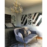 Markslöjd CROWN Wisząca 9L Złoty Szczotkowany/Przeźroczysty - MS-107920