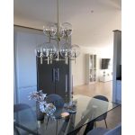 Markslöjd CROWN Wisząca 9L Złoty Szczotkowany/Przeźroczysty - MS-107920