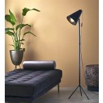 Markslöjd CILLA Podłogowa 1L Czarna/Czarna - MS-107929